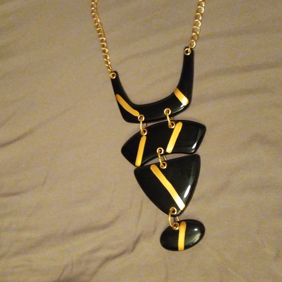 Chico's Gold and Black Adjustable Necklace - Picture 3 of 5